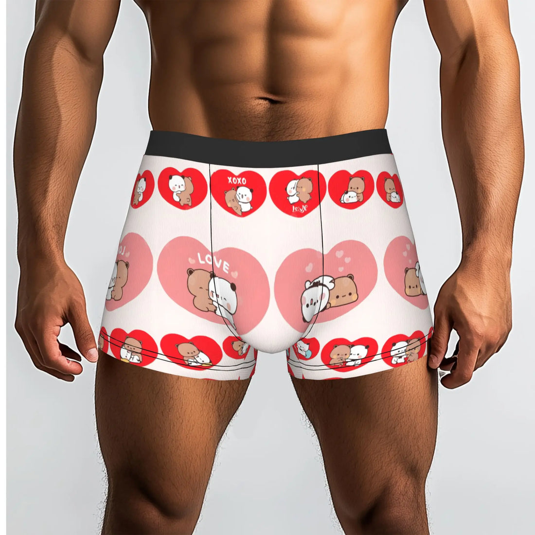 Anime Panda Bubu Dudu Peach And Goma  Boxers Shorts Men Bear Cartoon  Briefs Underwear Funny Underpants