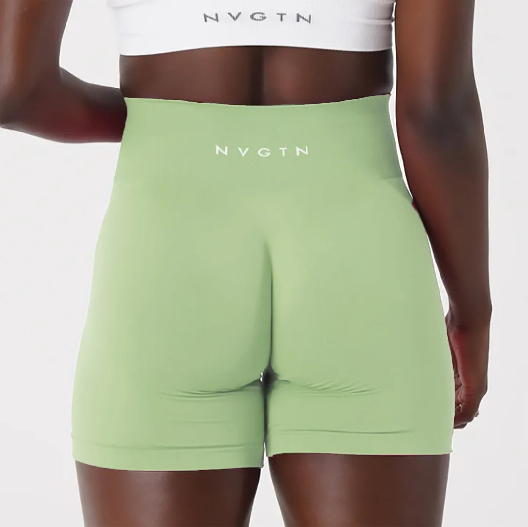 Cross-border seamless knitted yoga pants, outdoor sports shorts, high-waisted fitness leggings, women's three-quarter pants Tahsi Fashion House