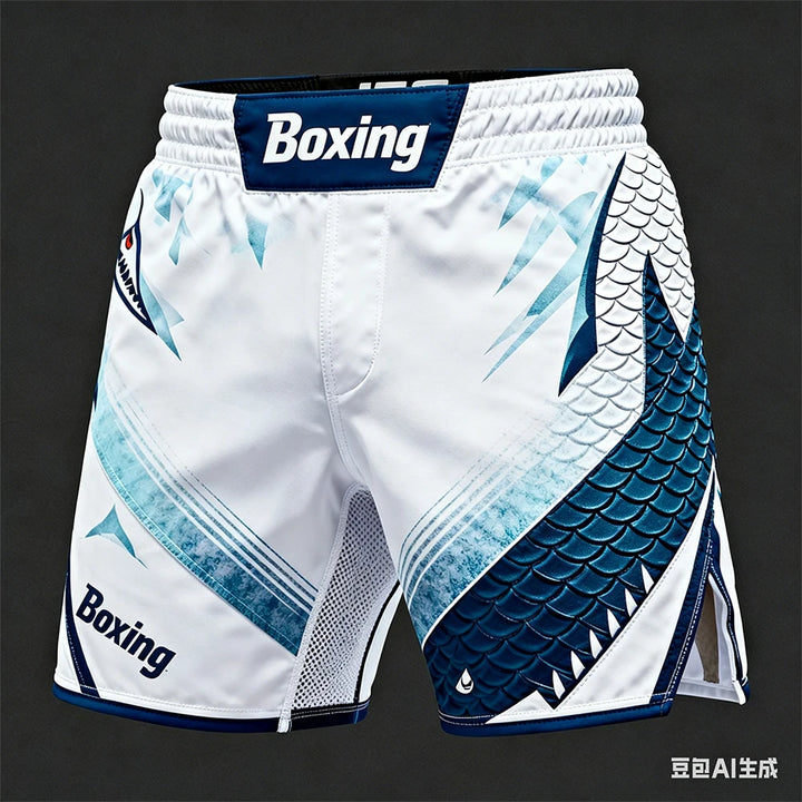 New MMA Heavyweight Fighting Men Summer Boxing Training Shorts Muay Thai Breathable Sports Pants Jujutsu Wrestling Shorts ﻿