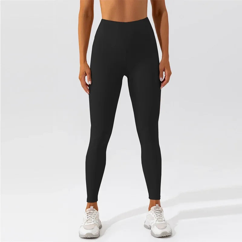 Women's Quick-drying Yoga Pants 2025 High Waist Nude Feeling Gym Leggings Hip Lift Fitness Workout Leggings Running Sports Pants ATFH