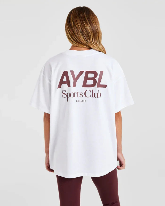 New Arrival Sports Club Oversized T Shirt Breathable Tee Top Fitness Short Sleeved T-Shirt Crew Neck T Shirt Tops Unisex Tee - ATFH
