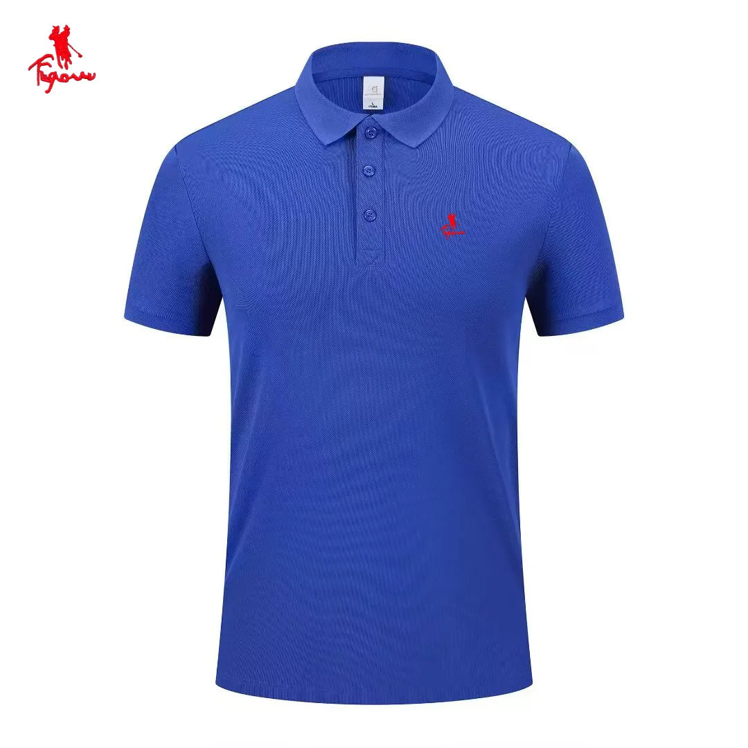 Luxury brand polo shirt short sleeved men's fashionable embroidered top summer new comfortable breathable casual lapel T-shirt