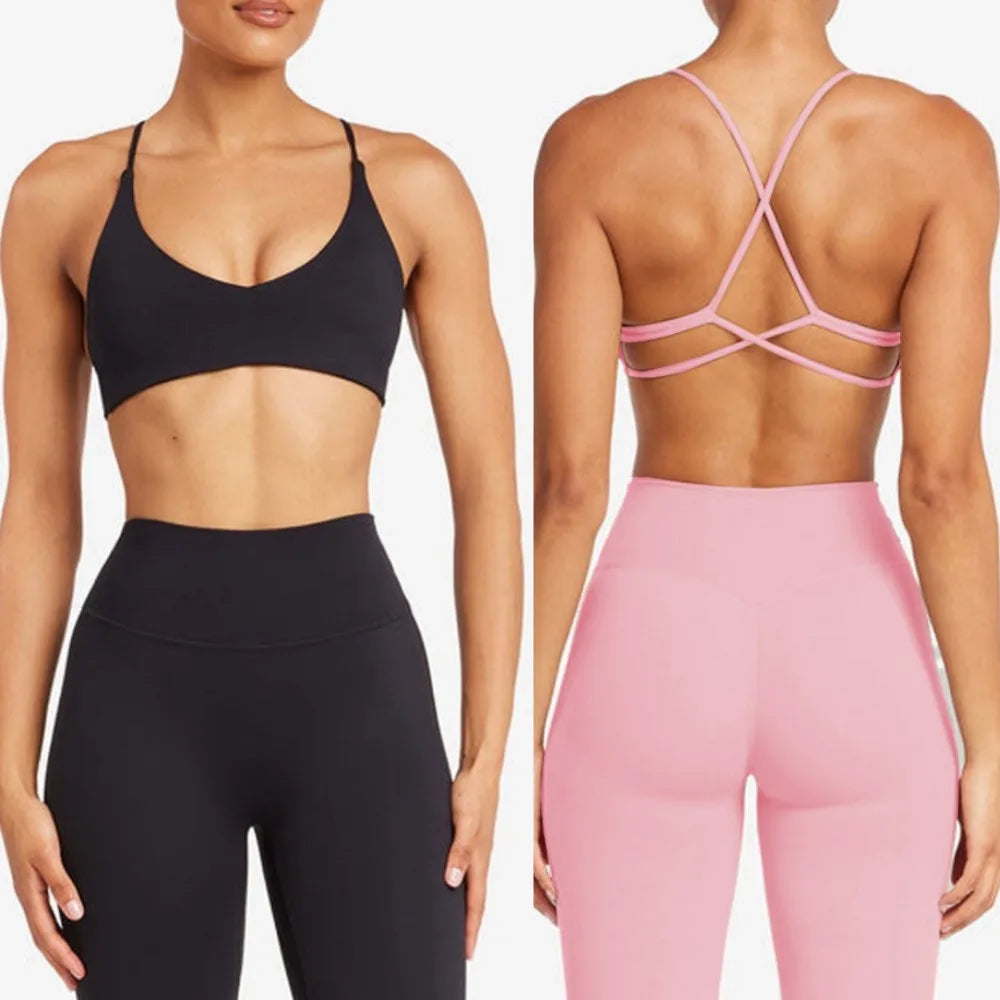 OR280 New Low Intensity Fitness Training Set Women Quick Drying Beautiful Back Yoga Outdoor Running Shorts/Legging 2 Pcs Set - ATFH