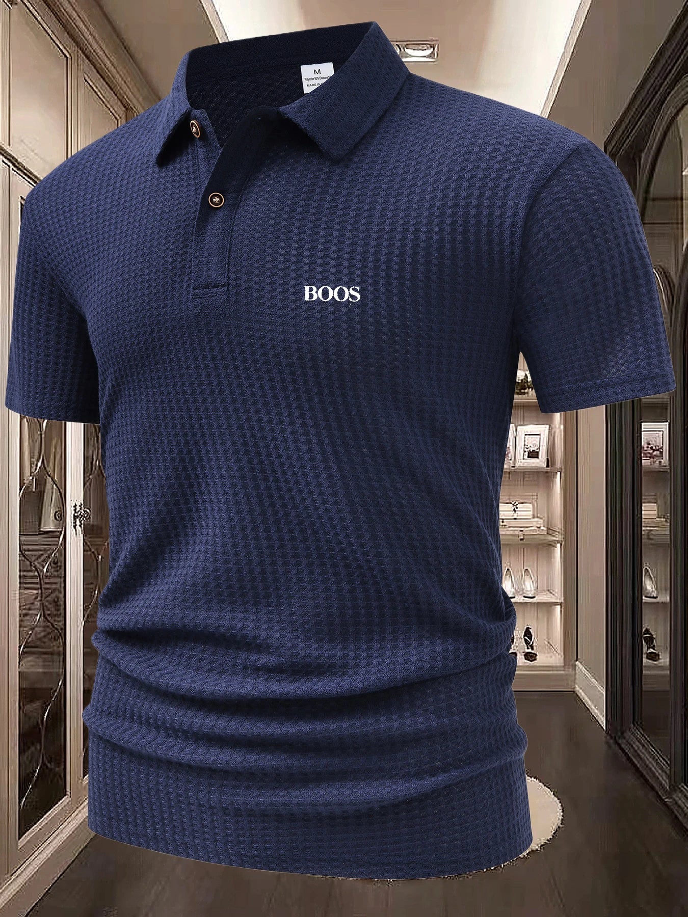 Short sleeved polo shirt men's spring and summer new T-shirt casual minimalist top