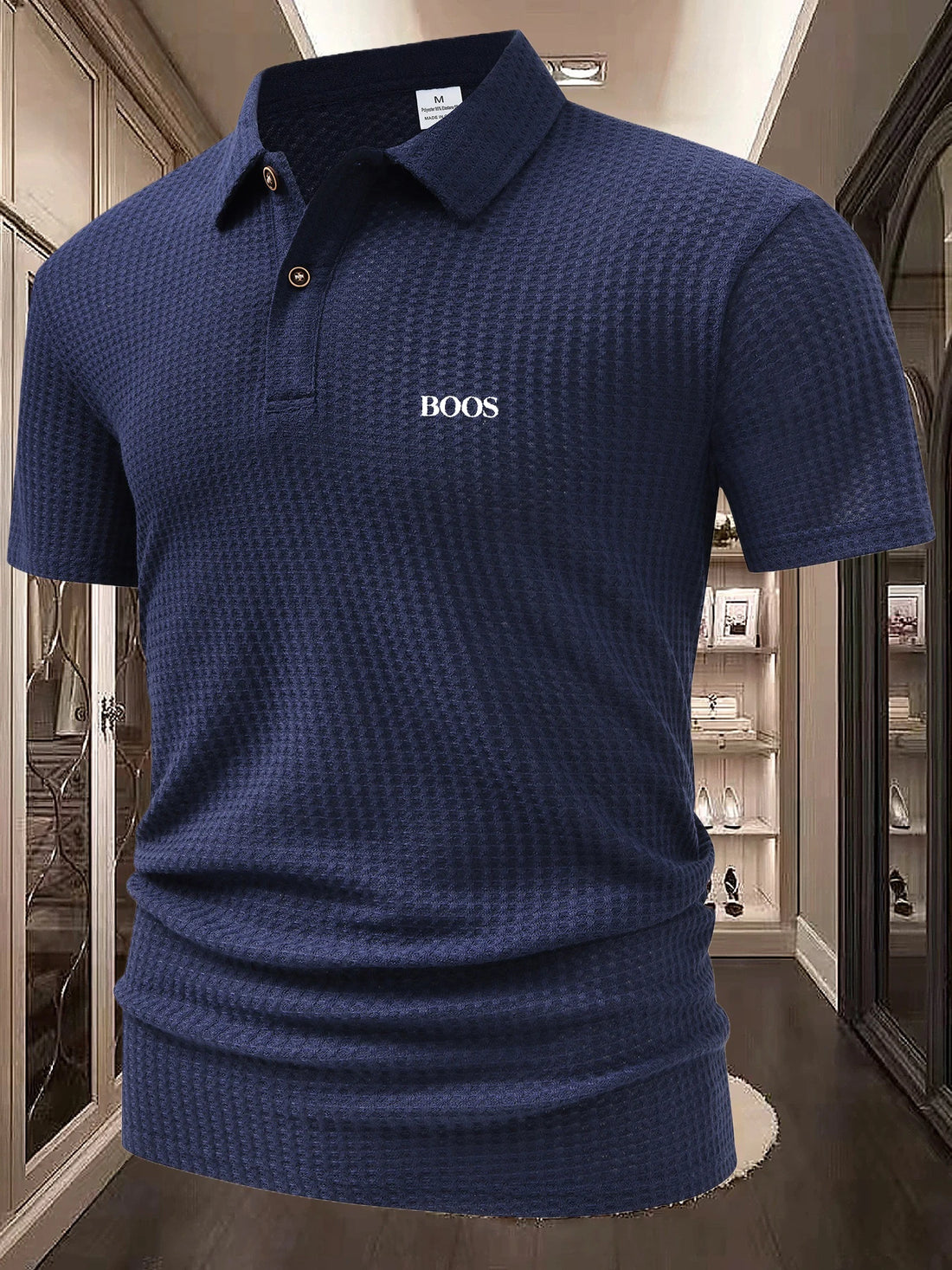 Short sleeved polo shirt men's spring and summer new T-shirt casual minimalist top
