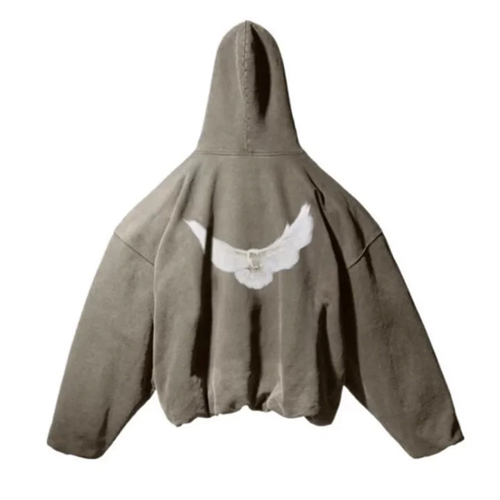 Kanye West Hoodie Men Women 1:1 High Quality Dove Print Season 6 Oversized Hooded - ATFH
