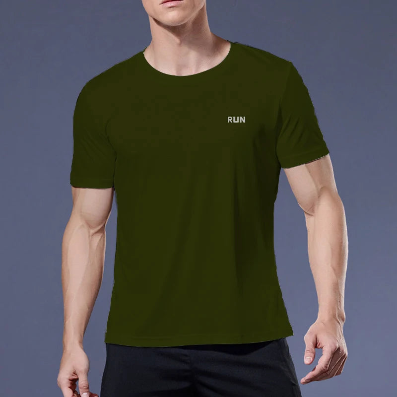Summer t Shirt For Men Casual White t-Shirts Man Short Sleeve Top Breathable Tees Quick Dry Gym Shirt Soccer Jersey Male Clothes