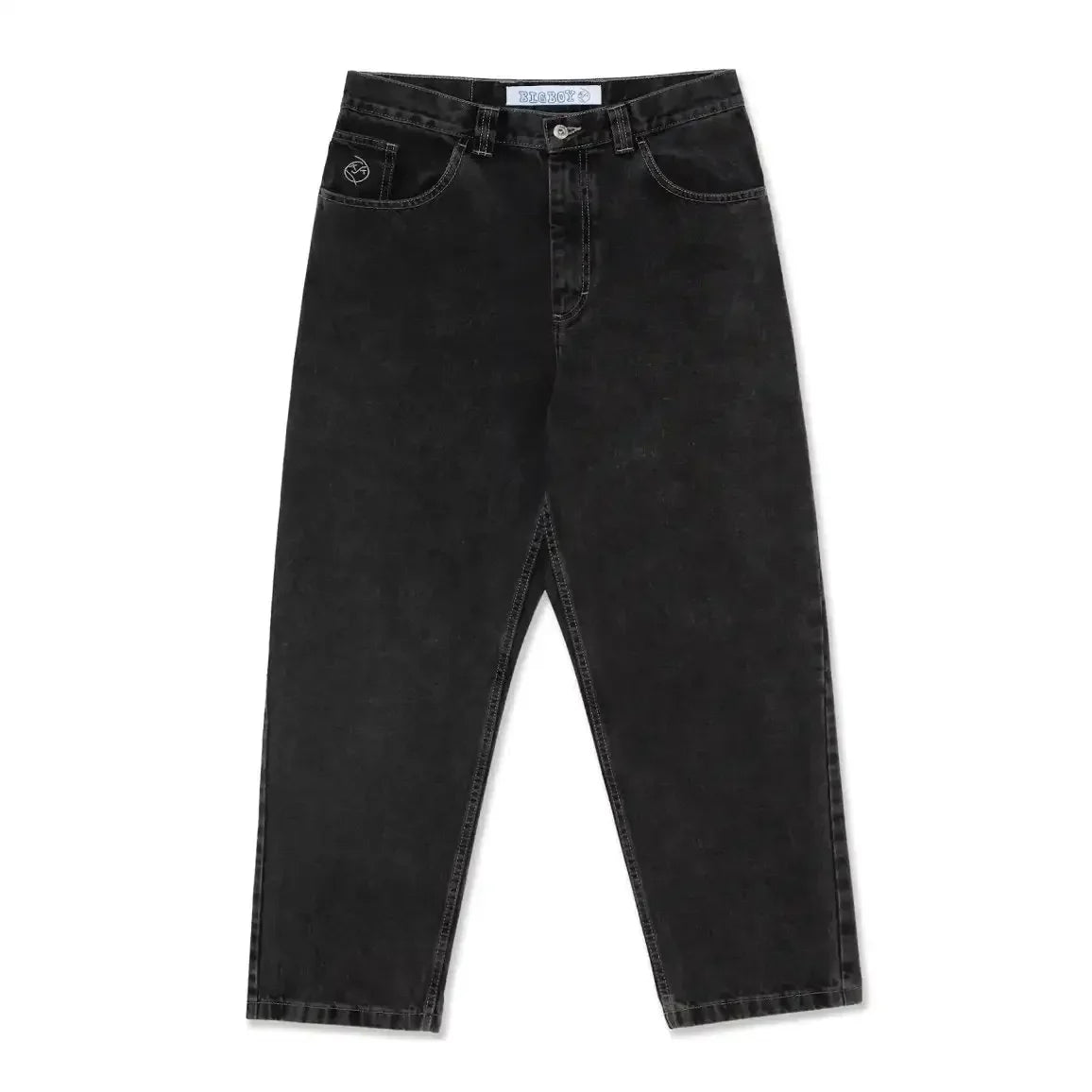 Polar Big Boy Jeans Retro Blue Cartoon Streetwear Embroidery Y2k Pants Baggy Jeans Mens Womens Hip Hop Low Waist Wide Trouser ATFH
