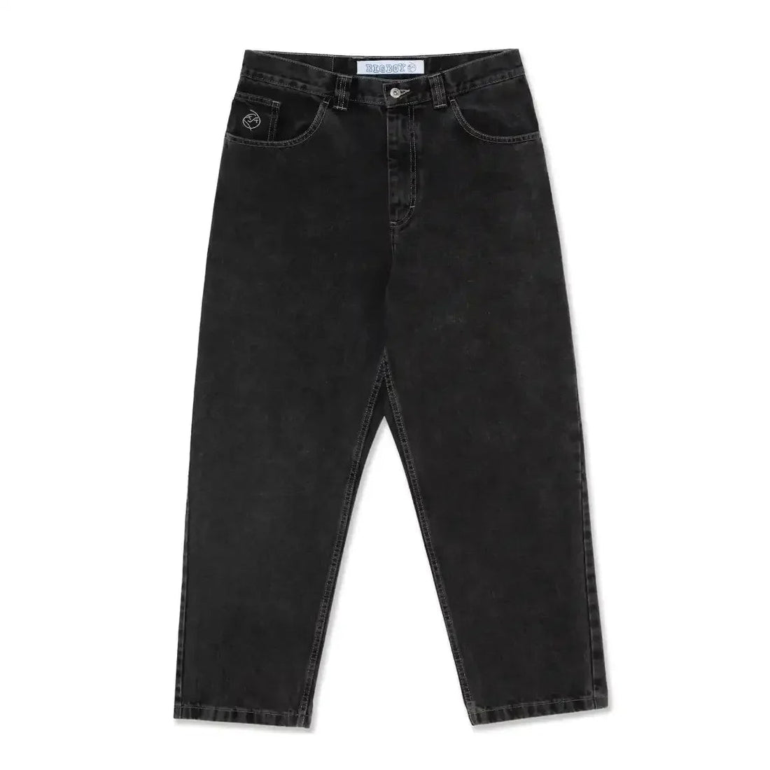 Polar Big Boy Jeans Retro Blue Cartoon Streetwear Embroidery Y2k Pants Baggy Jeans Mens Womens Hip Hop Low Waist Wide Trouser ATFH