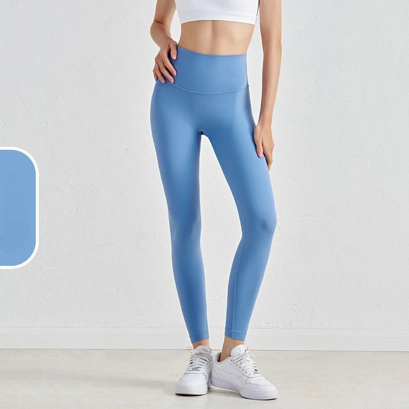 Women's 38 Colors Naked Feeling Yoga Leggings Women Sports Pants Tights Seamless Sport Femme Gym Leggins Workout Fitness Pants ATFH