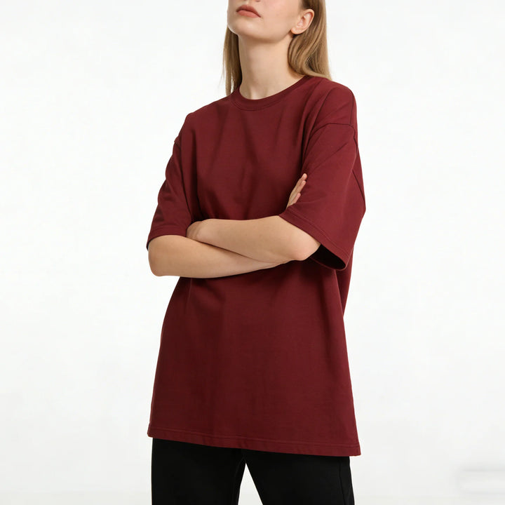 LEGIBLE Summer short sleeve T-Shirt Women Cotton Tee Shirt Loose Solid Basic Oversized T Shirt Women O-neck Tshirt Women - ATFH