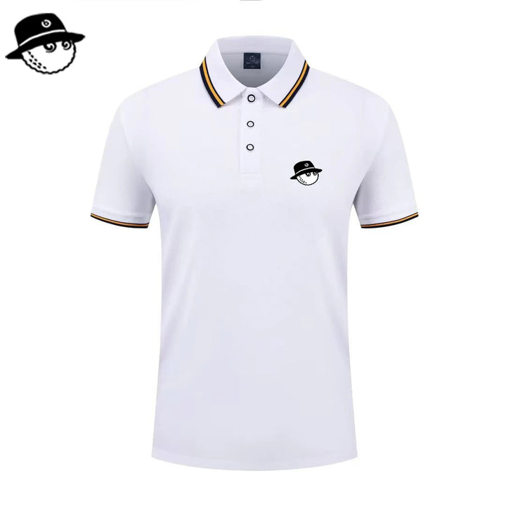 Men Summer Fashion Slim Fit Sport Short Sleeve 100% Polyester Polo Shirt Fake Pocket Decoration Casual Sport Golf Polo Shirt