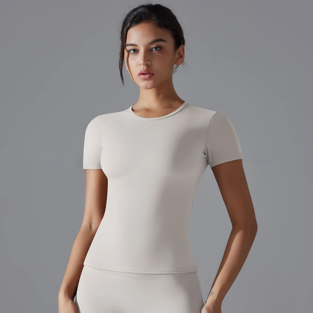 Yoga Vest Training Fitness Top Windproof Running Suit Solid Colour Cycling Fitness Quick Dry Women's Sweatshirt - ATFH