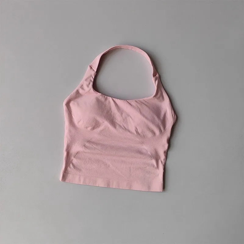 Halter Yoga Vest, Shockproof Running Sports, High-Strength Sports Underwear, Fitness, Pilates Suspender, Beautiful Back, Autumn - ATFH