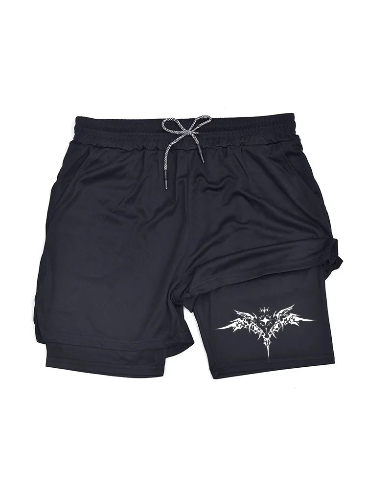 New sports shorts 2 in 1, male, breathable and informal sportswear, double layer, running, M-3XL basketball