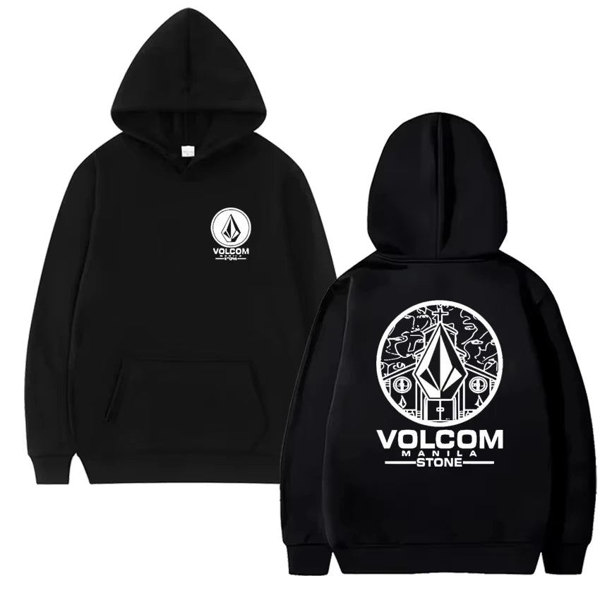 2026 Fashion Hoodie Women and man Hoody Volcom Stone Double-sided Casual Graphic Sports Tops Breathable Streetwear Clothing