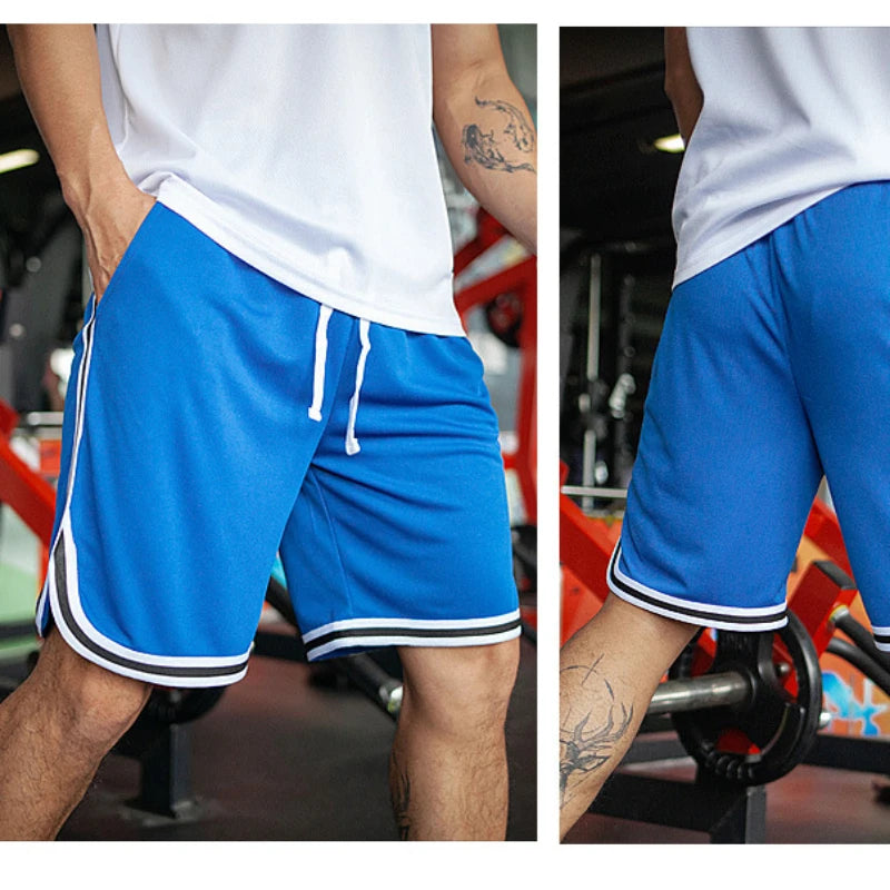 Men's Workout Basketball Shorts Quick Dry Loose Mesh Gym Shorts Summer Fitness Running Casual Beach Athletic Pants For Men