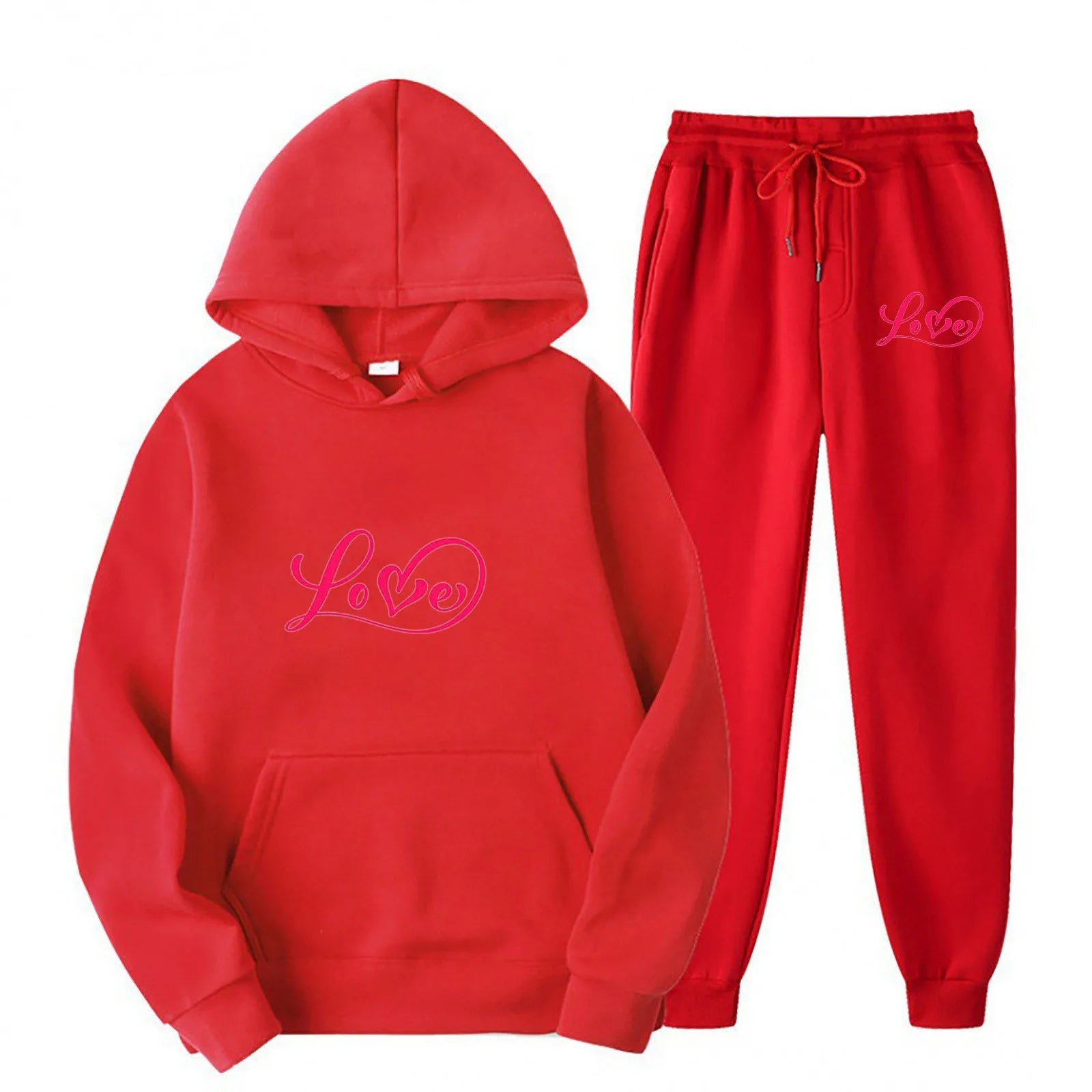 Women Letter Printed Tracksuit Long Sleeve Hoodie And Running Sweatpants Two Piece Sportswear Set Casual Fashion Athletic Outfit
