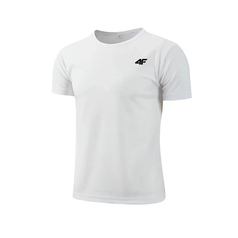 Summer New Sport Gym t Shirt Men Quick Dry Running Bodybuilding Shirts Men Quality Breathable Short Sleeve Fitness Tops Jersey