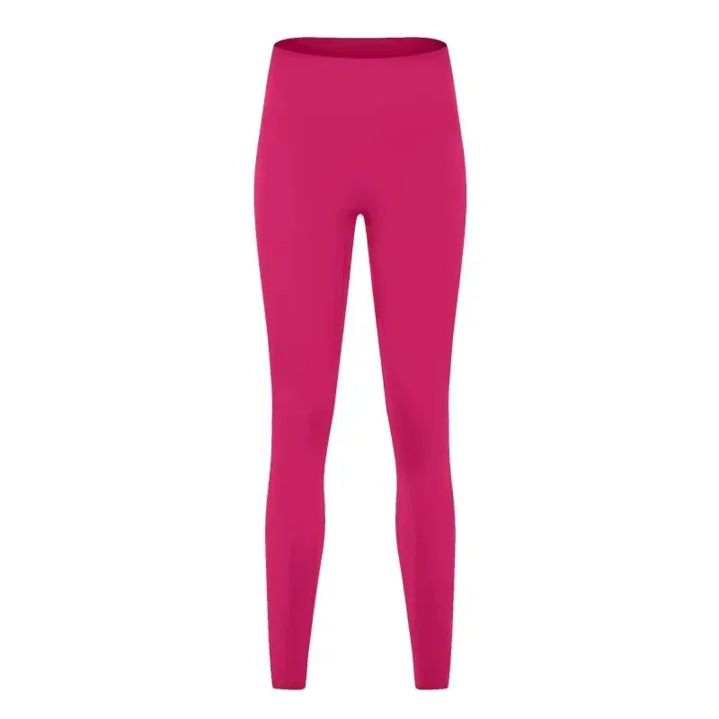 2025 New High Waist Naked Feeling Yoga Pants Women Push Up Sports Leggings Fitness Running Seamless Leggings Gym Girl Leggings - ATFH