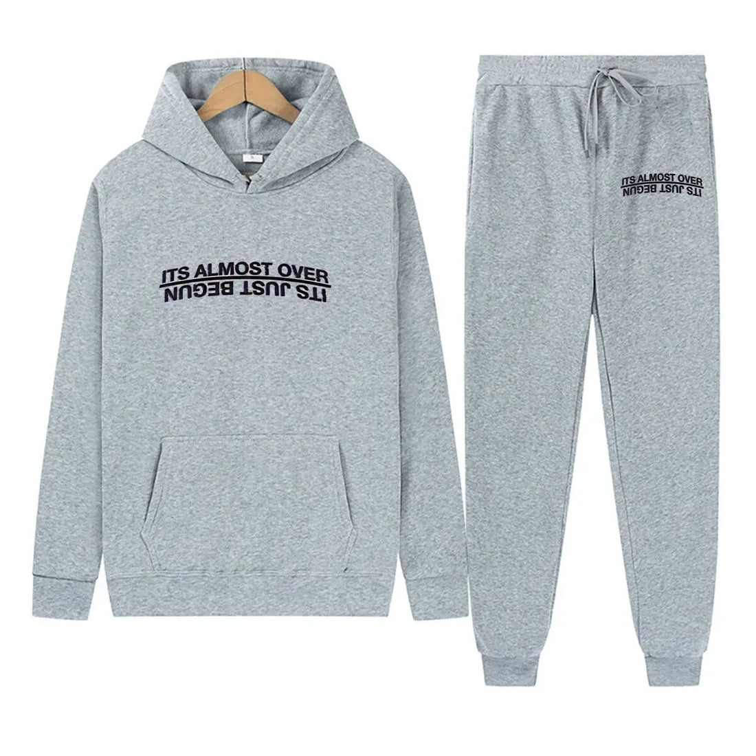 Over & Begun Paradox Phrase Men Women Fashion Hip Hop Pullovers Sweatshirt Vintage Streetwear Hoodie - ATFH