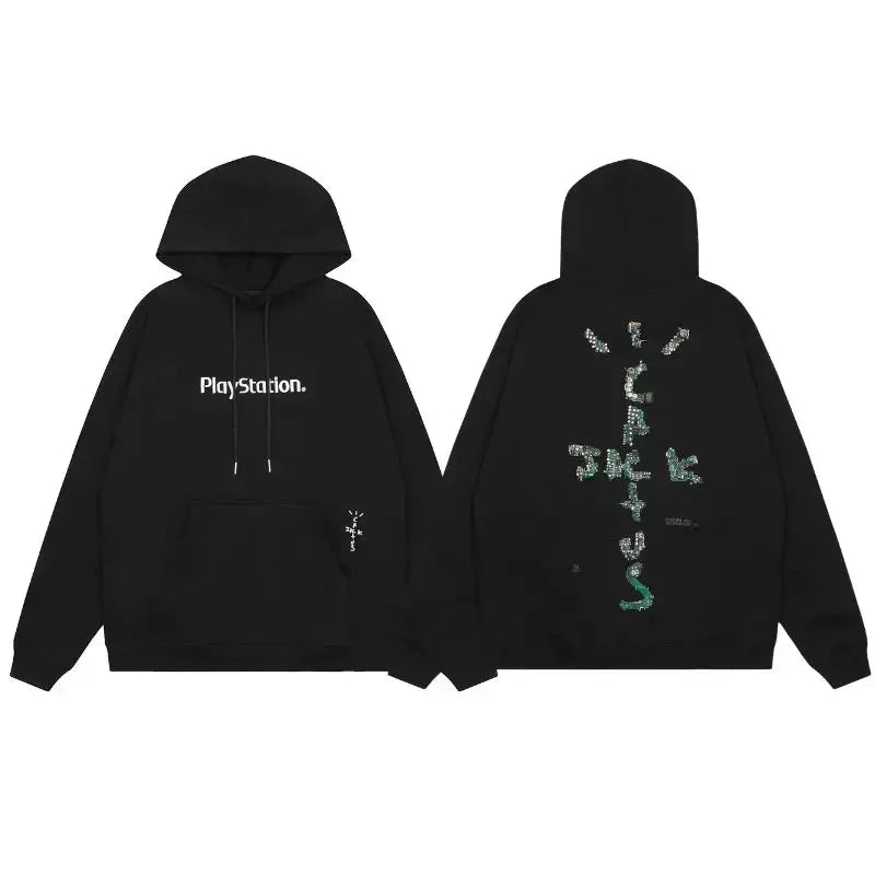 Winter Brown Fleece Utopia Jackets High Quality Vinatge Print Zipper Hoodie Hiphop Street Cactus Jack Hoodys Men Women Cleanfit - ATFH