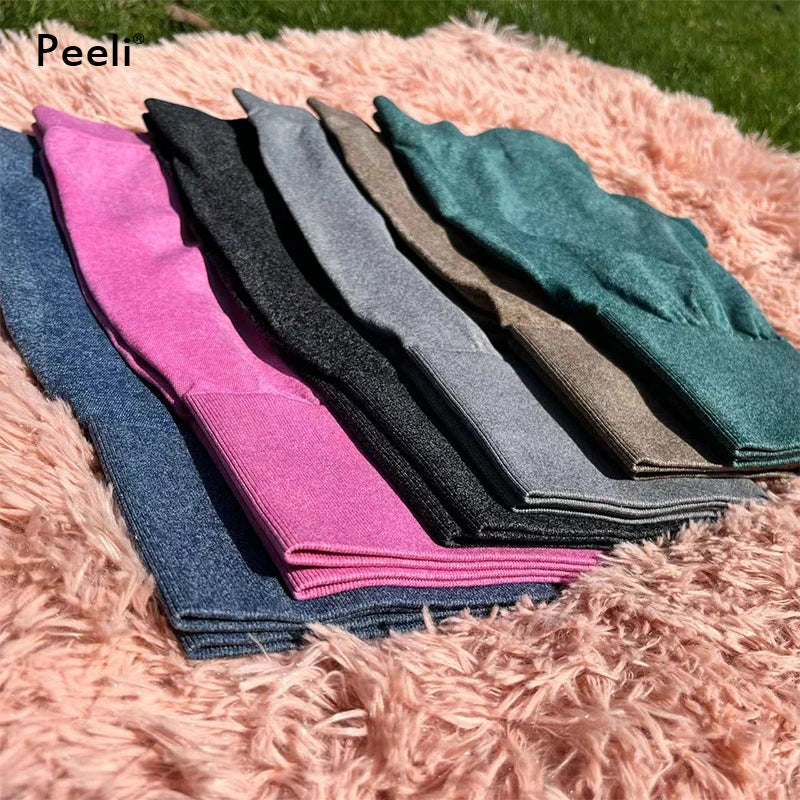 Contour Seamless Shorts for Women Yoga Shorts Push Up Booty Workout Gym Shorts Fitness High Waist Sports Short Women Clothing Tahsi Fashion House