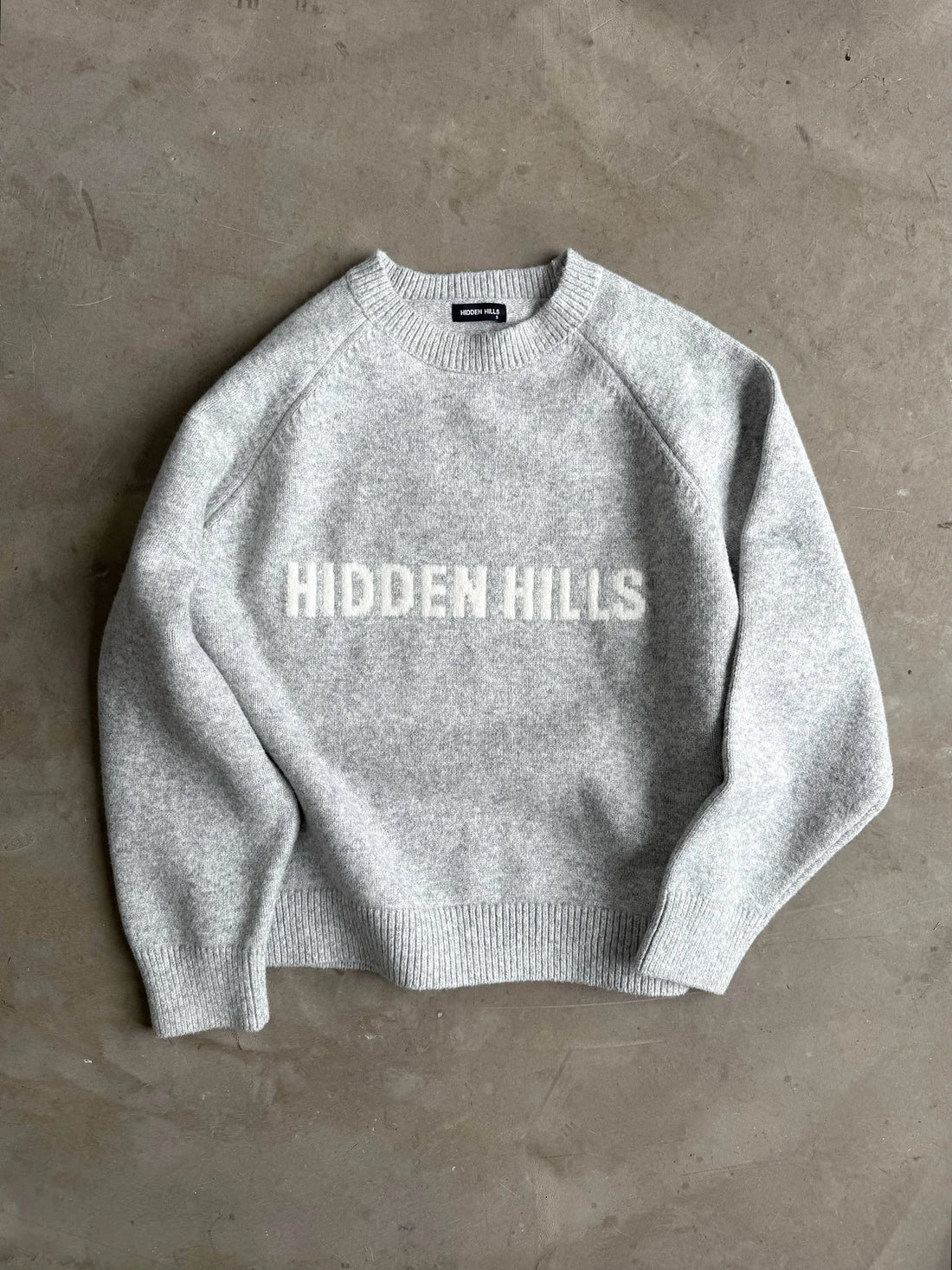Gothic Street Y2K Minimalist Gray Women's Sweater with English Letters American Vintage Hip-Hop Fashion Versatile Pullover - ATFH