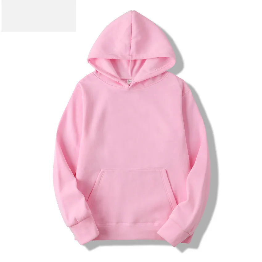 2025 Men's Solid Color Hooded Sweaters Men's Warm Wool Sweater Fashionable Street Clothing Loose  Breathable Jersey Brand Hooded - ATFH
