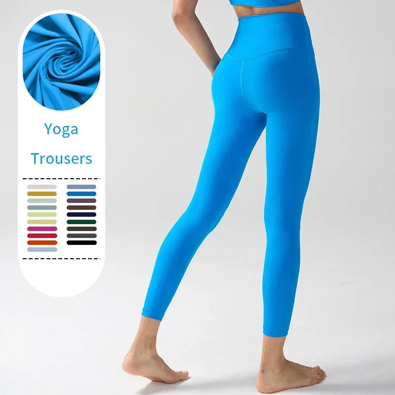 Four Seasons Sports Casual Yoga Pants Women's High-Waist Stretchy Peach Butt Sports Pants comfort Cycling Running Yoga Pants👖👏 - ATFH