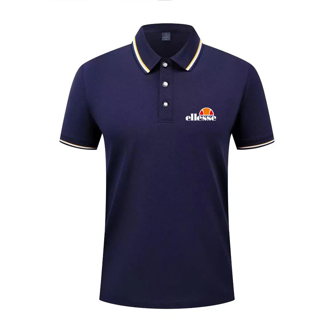 2026 New Men's Casual Solid Color Short Sleeved Polo Shirt Summer Fashionable and Comfortable Versatile Top