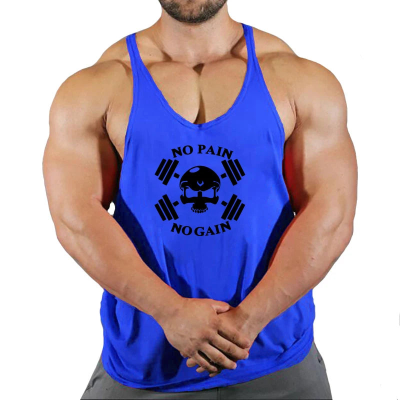 2026 Brand Fitness Clothing Bodybuilding Singlets Tank Top Men Muscle Shirt Sportswear Vests Cotton Stringer Tops