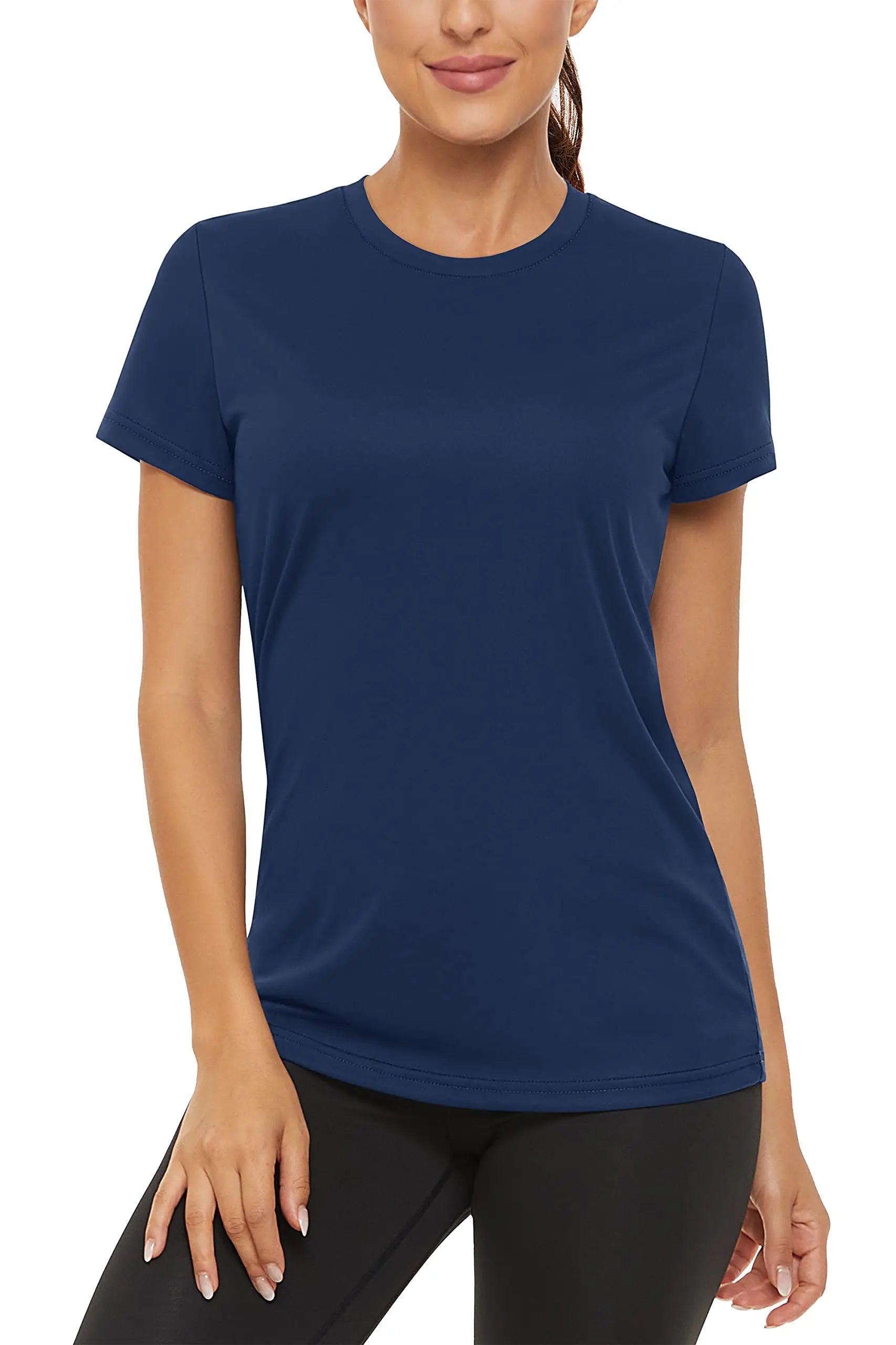 TACVASEN Summer Casual Performance T-shirts UPF 50+ Quick Dry Womens Sun Protection T-shirt Outdoor Running Swim Tee shirts Tops - ATFH