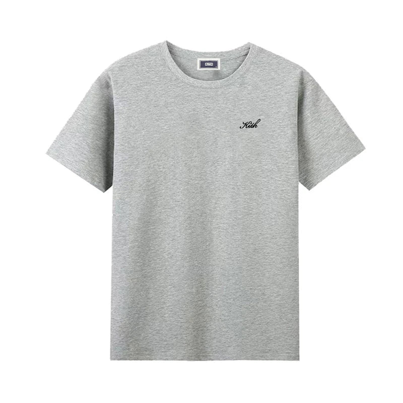 Summer Exported to Japan Korean Cotton Men Women T-shirt Embroidery letter Logo Couple Casual Loose O-Neck Short Sleeve Tees ATFH