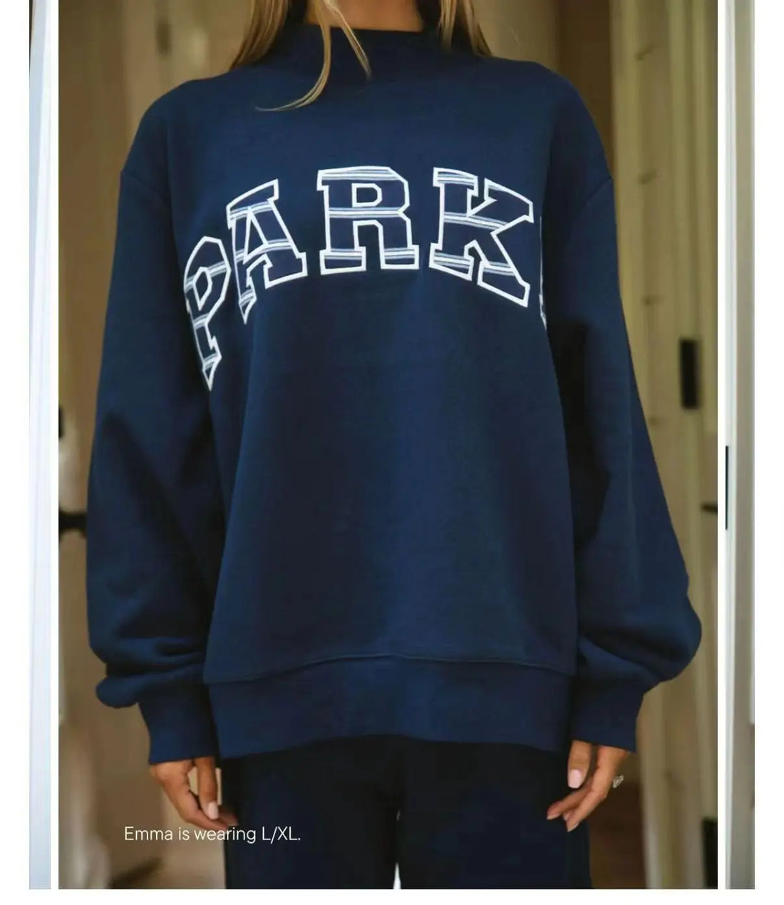 Women's sweatshirt for fitness and exercise with embroidered design and hood - ATFH
