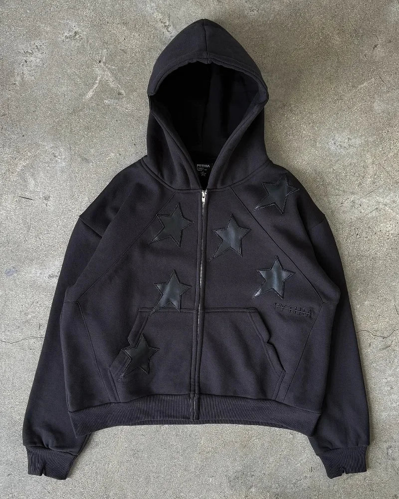 2025 American Fashion New Letter Embroidery Patch Super Sports Hoodie Women Y2K Gothic Hip Hop Popular Casual Joker Sweater Tops
