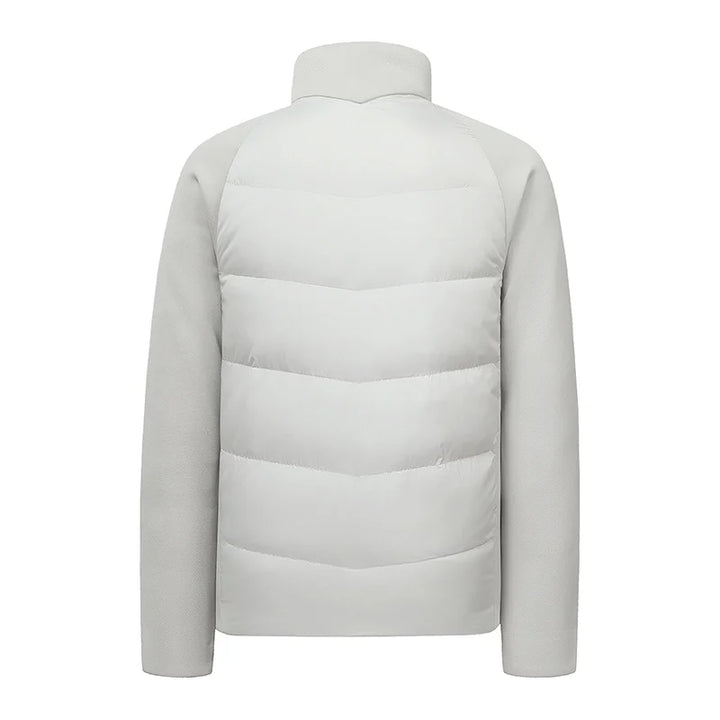 CHRLCK Men's Ultralight 90% Fill Down Jacket Winter Coat Windproof Warm Puffer Hiking Camping Trekking Outdoor Splicing