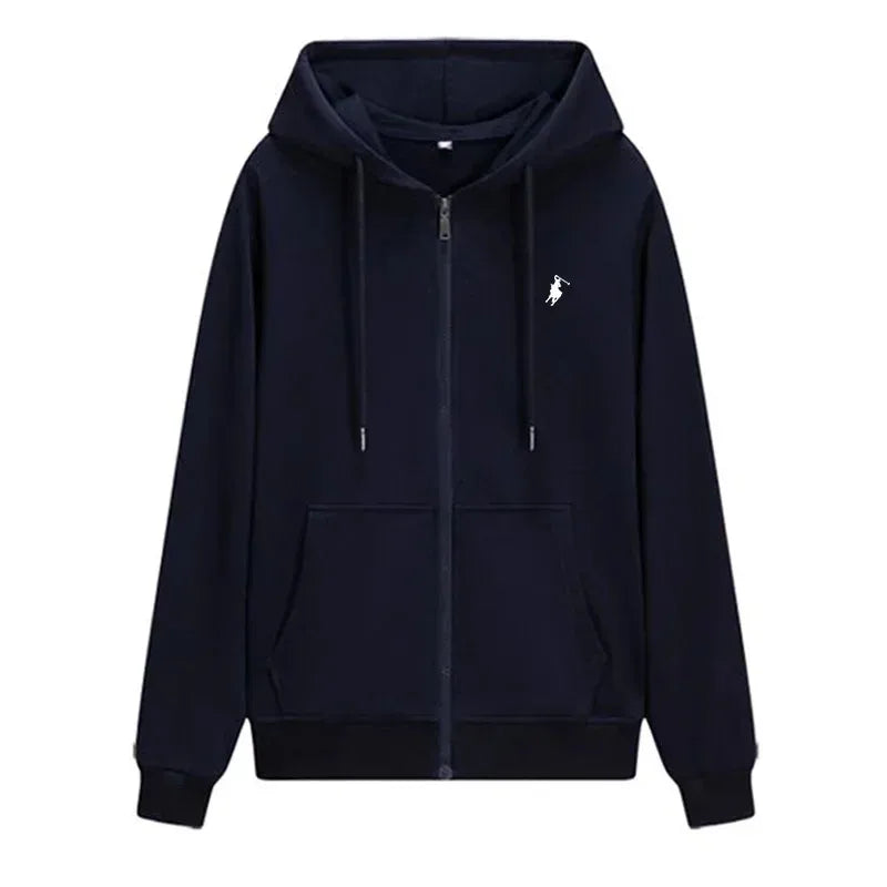 2025 New Fashion Men's Autumn and Winter Leisure Hooded Sports Sweatshirt Warm Sweatshirt - ATFH