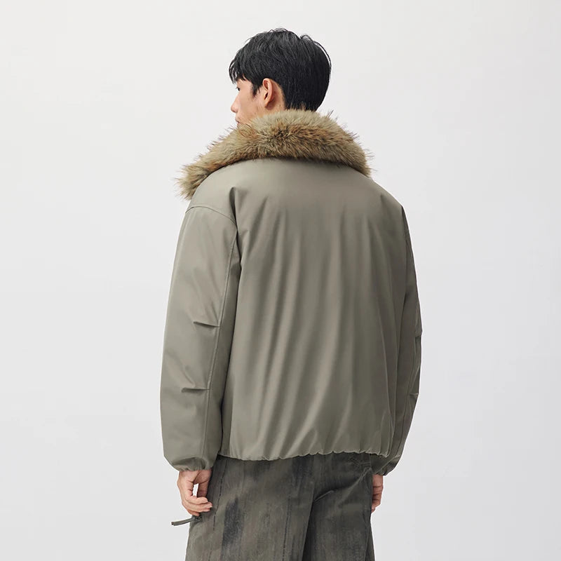 Semir Men Down Jacket Protective Fur Collar Windproof Water Repellent Winter Smart Casual Couple Fashion Outerwear 2026