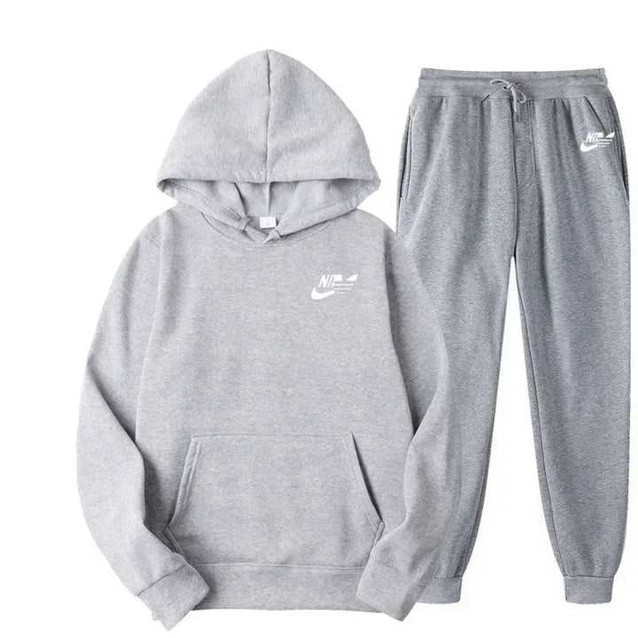 2025 Spring Autumn Men Casual Two Piece Sets Sweatshirts Men Women Street Los Fashion Printed Sports Suit ATFH