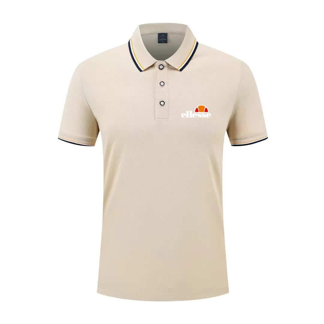2026 New Men's Casual Solid Color Short Sleeved Polo Shirt Summer Fashionable and Comfortable Versatile Top