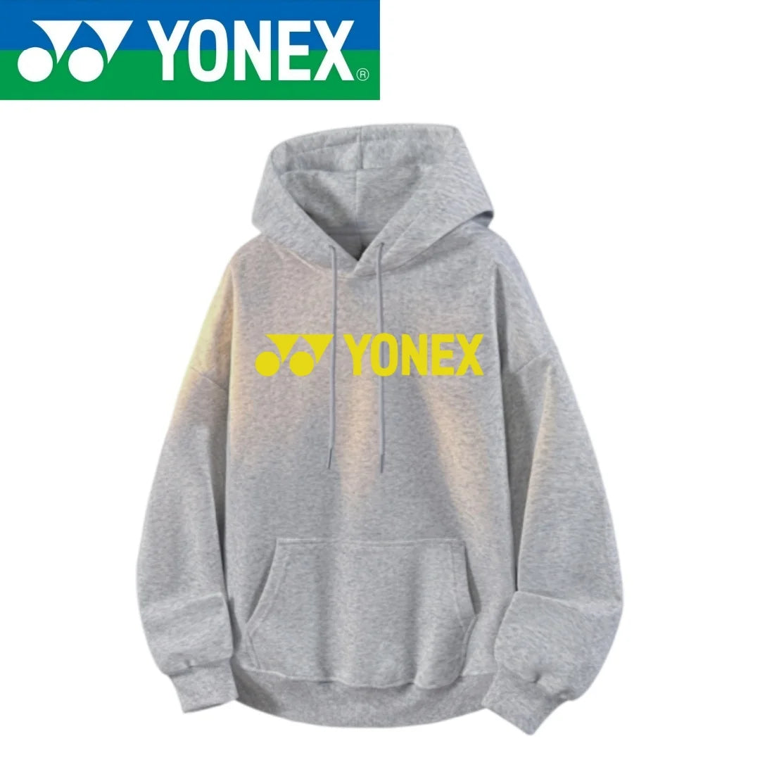 YONEX2026 new cotton hooded jacket, essential for outdoor sports such as badminton, tennis, running, and keeping warm with multi
