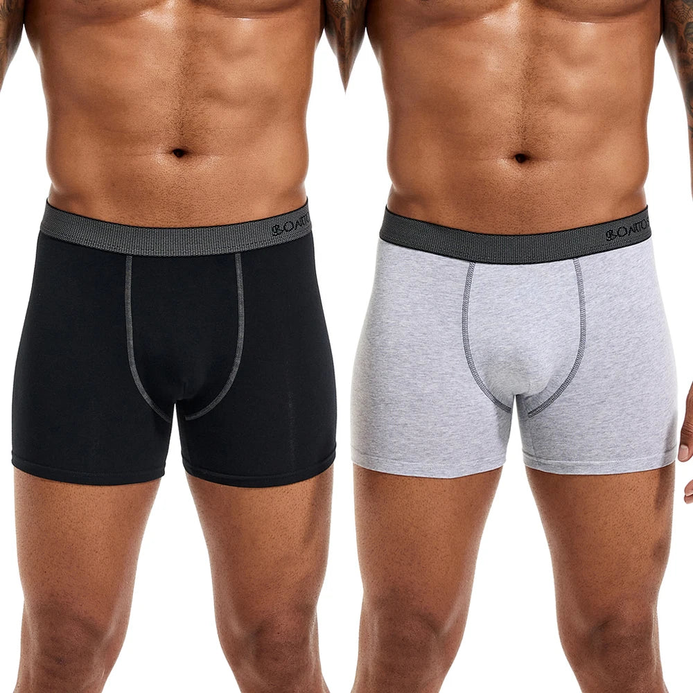 3pcs/pack Sexy Letter Men's Panties Cotton Boxer Shorts Men Underpants Brand Man Underwear Solid Color Boxers