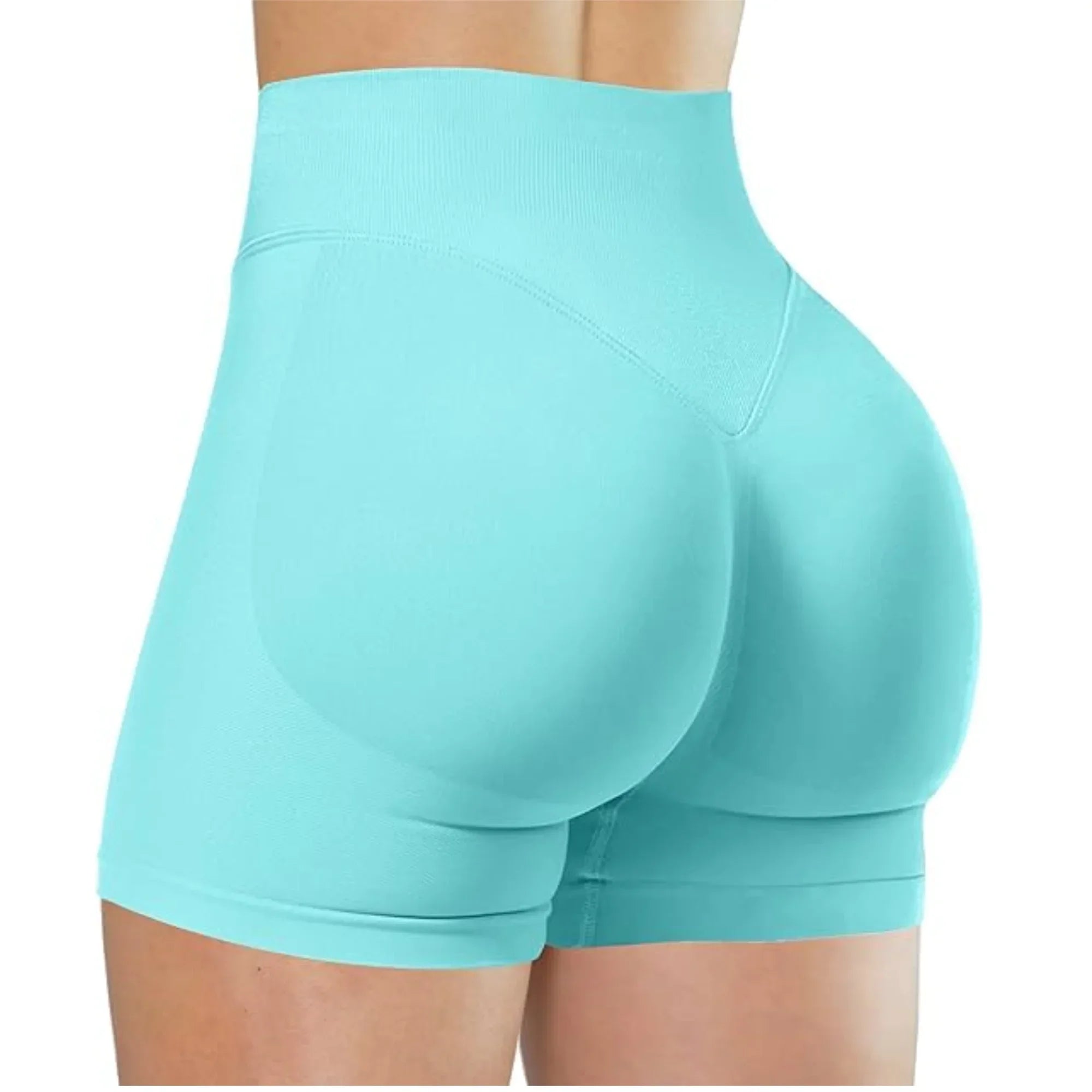 Women's Seamless High Waist Gym Shorts Butt Lifting Slim Fit High Elastic Yoga Shorts for Fitness Training Running & Cycling