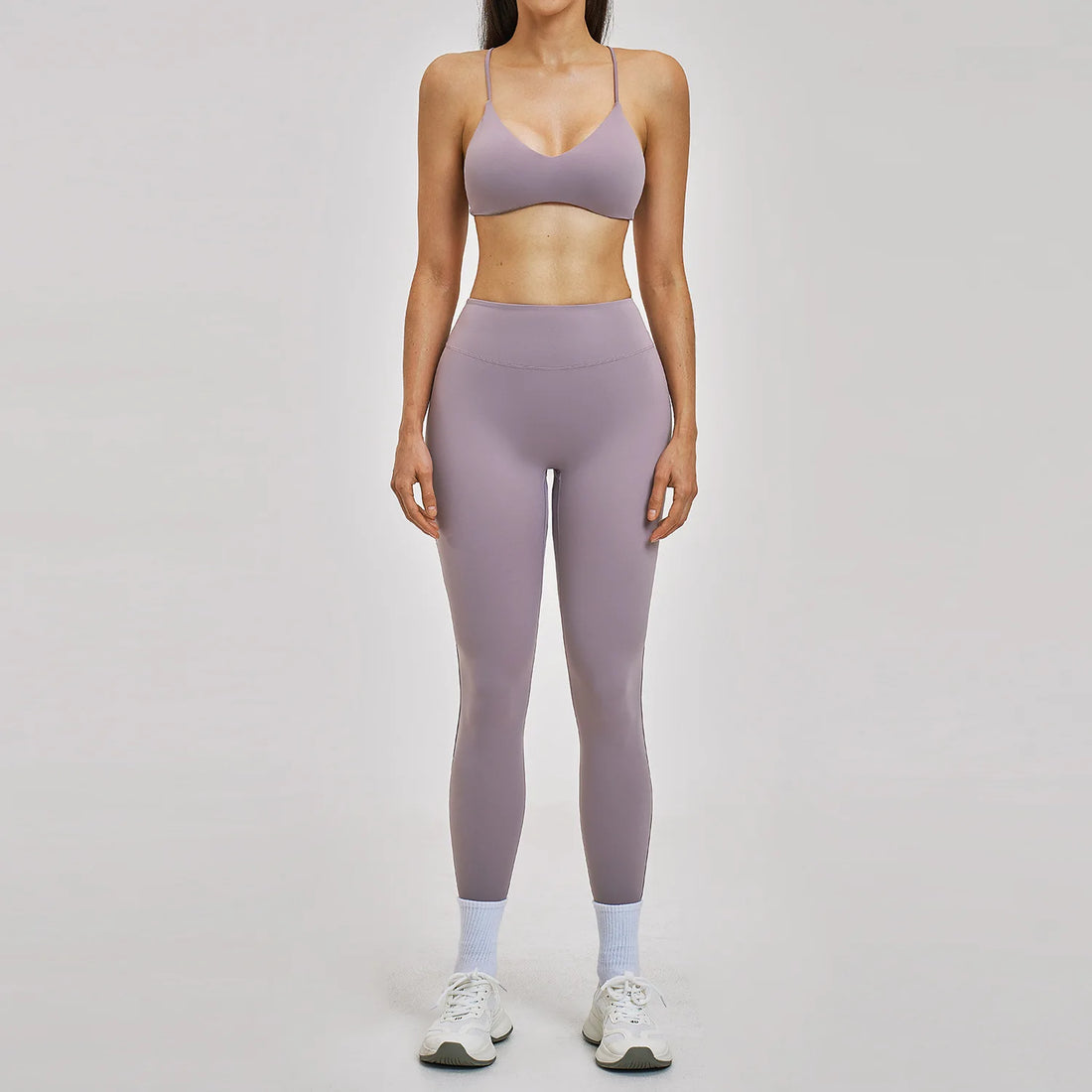 2PCS Sport Set Women Gym Outfits Push Up Yoga Set Gym Sportswear Fitness Bra Workout High Waist Legging Sports Shorts Tight Suit - ATFH