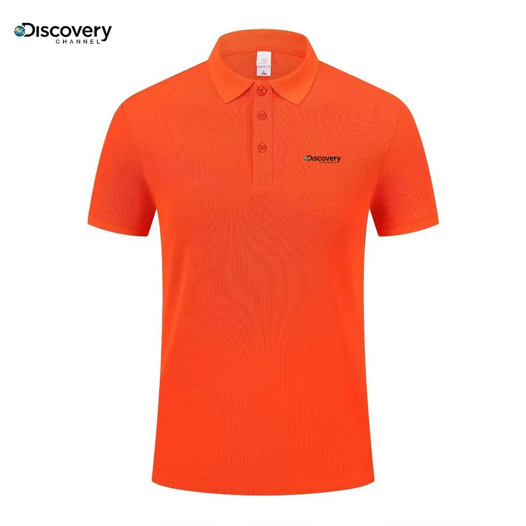 Fashionable printed men's short sleeved high-end brand polo shirt comfortable and breathable top summer casual fashion T-shirt