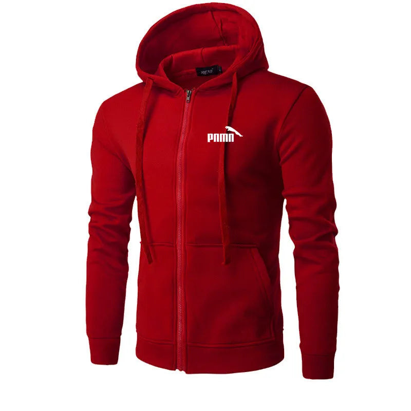Autumn Men Sweatshirts Long Sleeve Jacket Hoodie Zipper Closure Jacket Male Hoodies Sweatshirt Slim Fit Male Clothing - ATFH