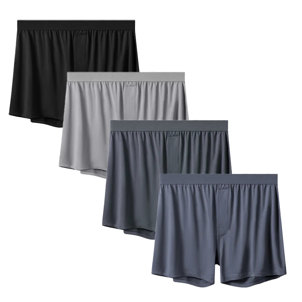 1/2Pcs Modal Mens Aro Pants Seamless Loose Solid Color Breathable Panties Elastic Underwear Boxer Shorts Homewear Underpants