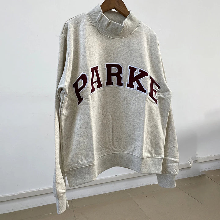 Rowan AAPK-Y019 Women O-Neck Long Sleeve Female Pullover Letter Embroidery Sweatshirts Vintage Casual Sports Lady Top 2026 - ATFH