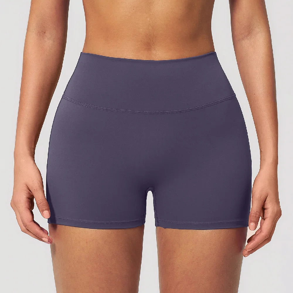 High Waist Yoga Shorts Women's Summer Breathable Sports Fitness Shorts Running Cycling Shorts Female Workout Gym Short Tights